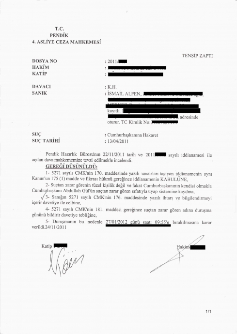 uludağ sözlük e cumhurbaşkanına hakaret ten dava
