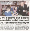 günlük süt dağıtmaya hapis istemi / #261058