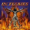 in flames