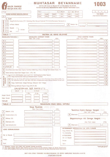 Muhtasar Beyanname 227317 Uludag Sozluk Galeri